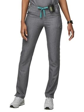 FIGS Women’s Yola Skinny Scrub  Pants Graphite Grey Pockets Nurse Size XLT
